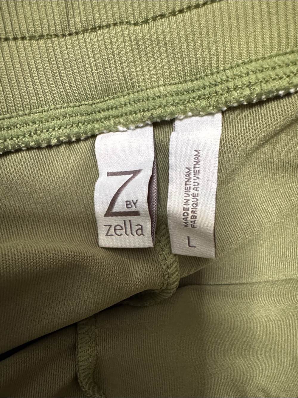 Zella Olive Green Women's Drawstring Joggers - Picture 2 of 6